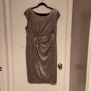 Silver/Gold Evening Dress Sz 16